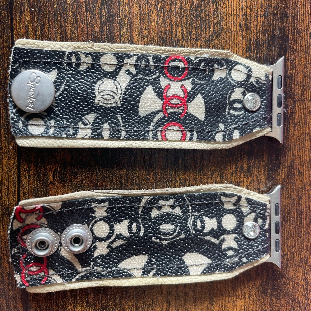 Authentic Chanel Spark*l Apple Watch Band